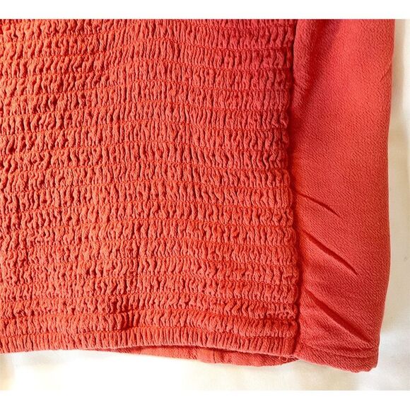 Abercrombie & Fitch Crop Top | Red Smocked Sweetheart Neckline | Size Small - Picture 8 of 12
